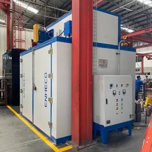 Horno de secado o curado de parte activa o similares de bobinados aislados