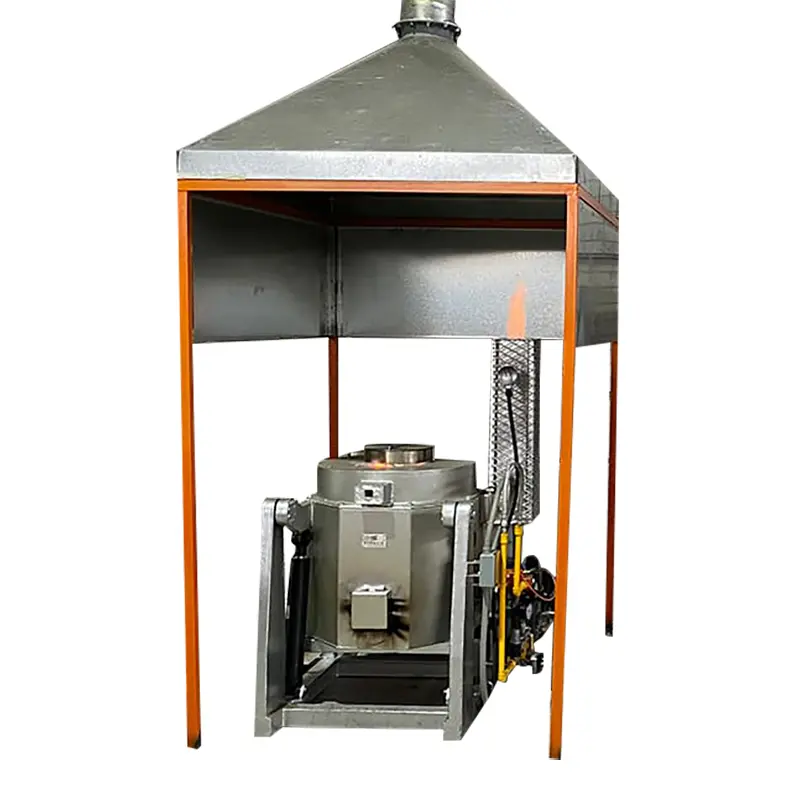 Horno de fusión de crisol con basculante